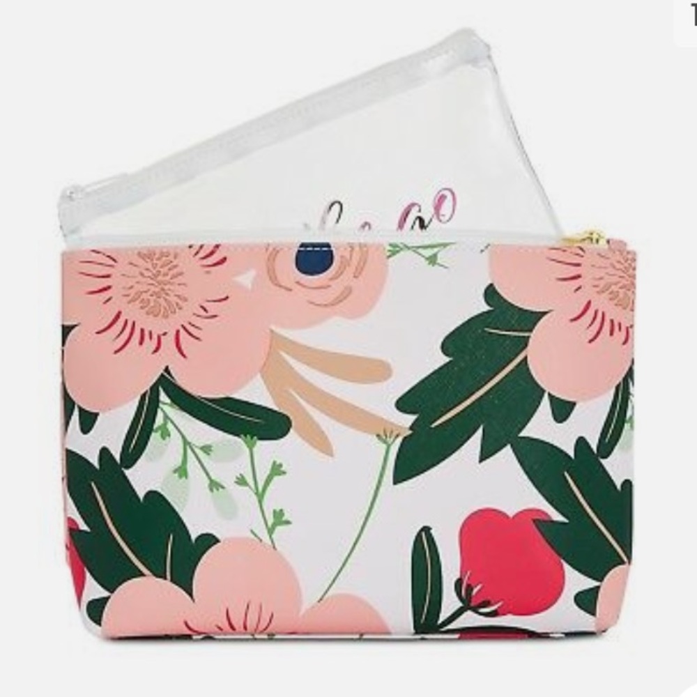 twelveNYC Floral Cosmetic Bag